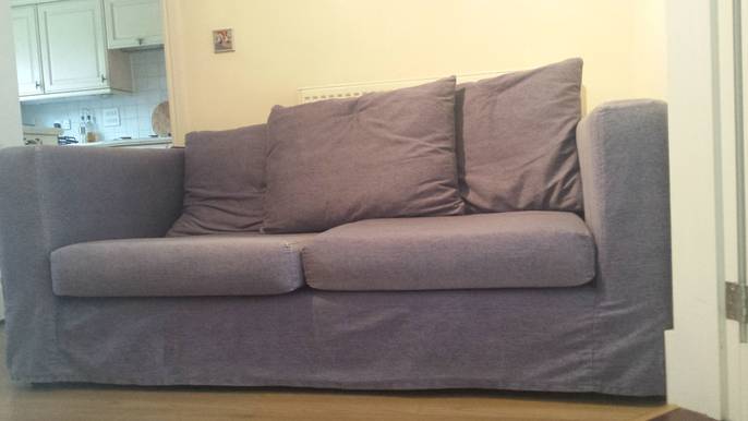 FreelyWheely Denim Blue Sofa