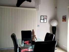 Freecycle 4- Z black leather dining room chairs