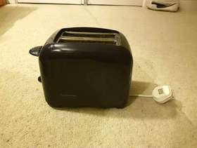 Freecycle Cookbooks toaster, blue
