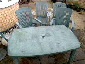 Freecycle Garden chairs & table