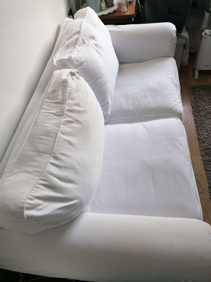 FreelyWheely Ikea ektorp two seater sofa white/