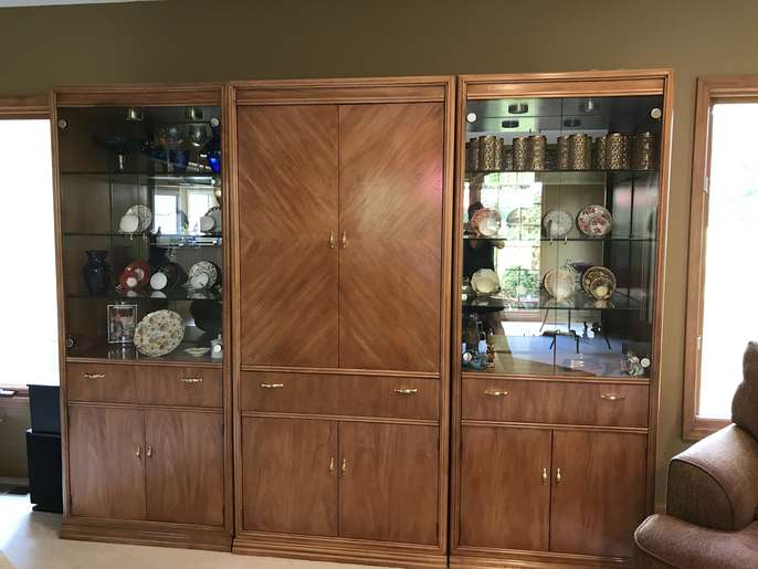 FreelyWheely Thomasville entertainment center and