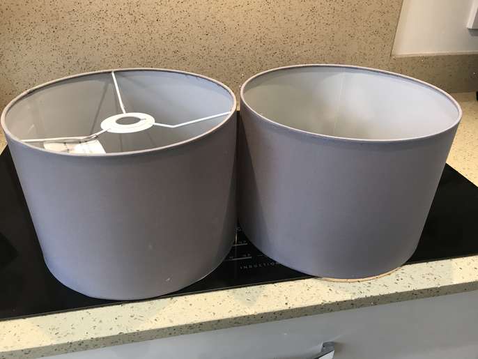 FreelyWheely 2 Grey Lamp Shades