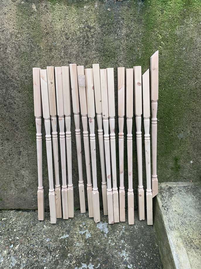 FreelyWheely Wooden spindles