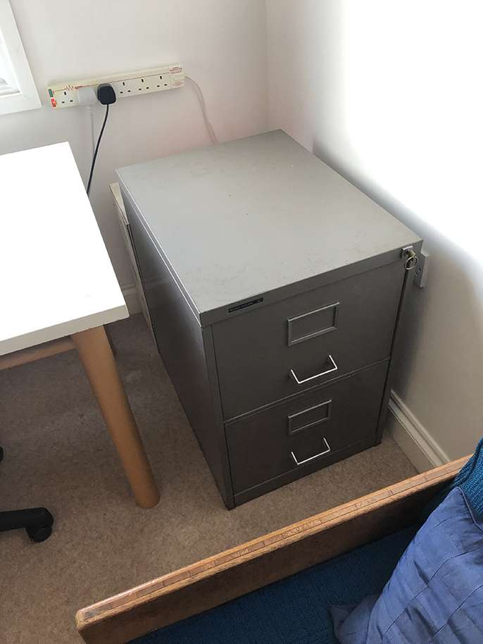 FreelyWheely 2 drawer under desk filing