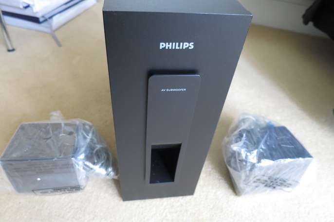 FreelyWheely: Philips Home Cinema AV system components
