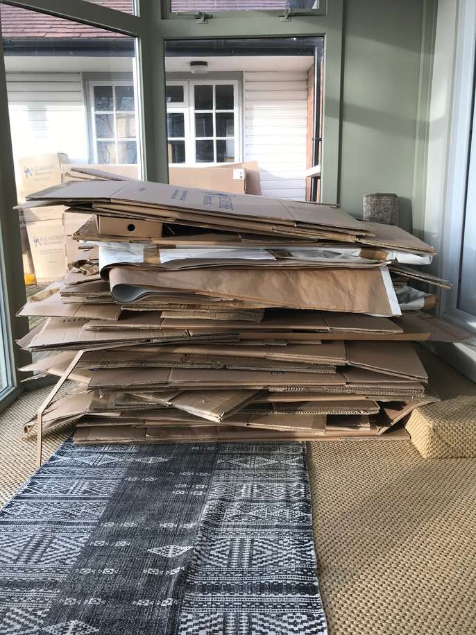 FreelyWheely Cardboard removal boxes