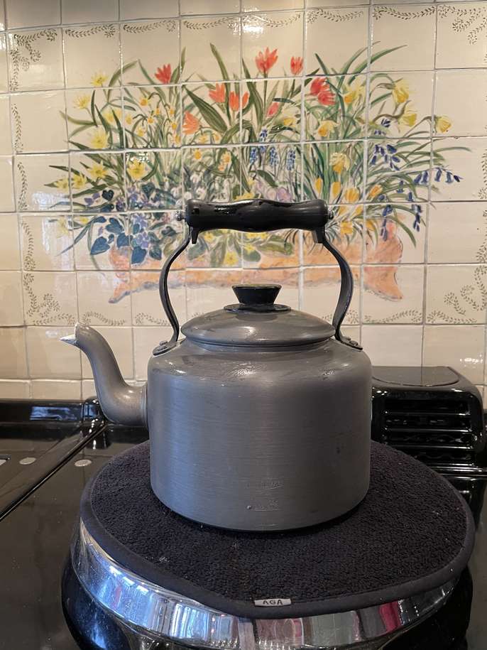 FreelyWheely Aga Lux Cast Iron kettle