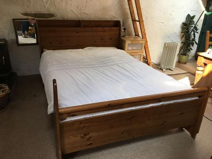 FreelyWheely IKEA solid wood double bed