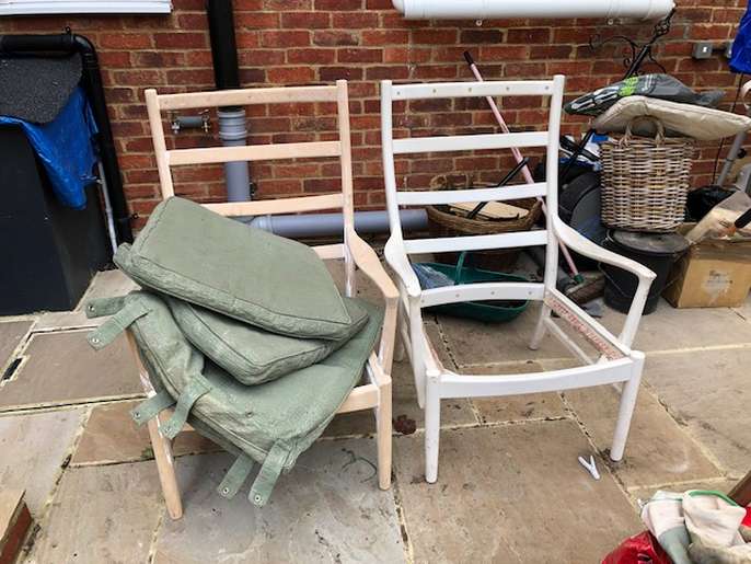 FreelyWheely Two parker knoll chairs in need of restoration