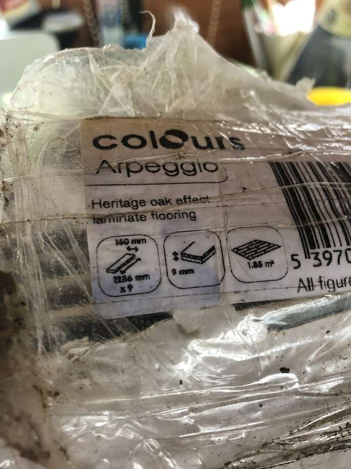 FreelyWheely Box of laminate flooring