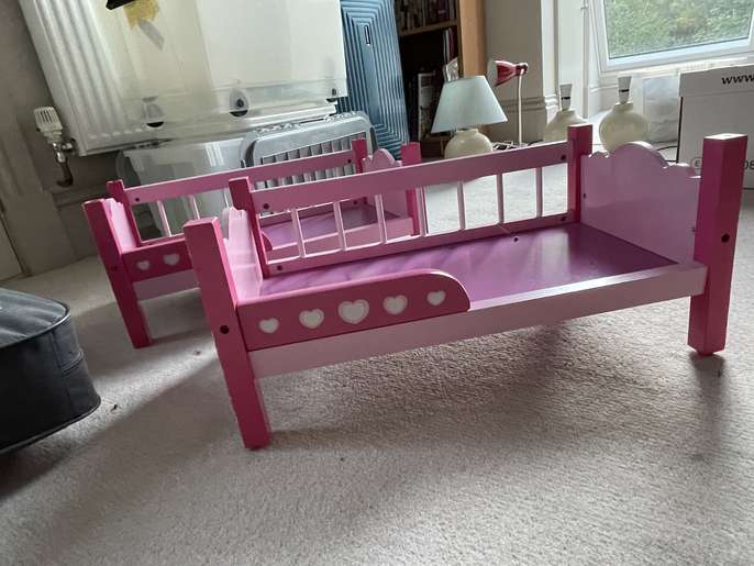 FreelyWheely Wooden dolls bunk bed