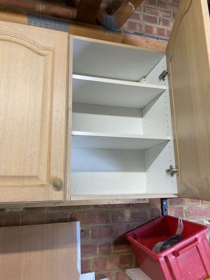 FreelyWheely 4 x ex kitchen that have been used in the garage