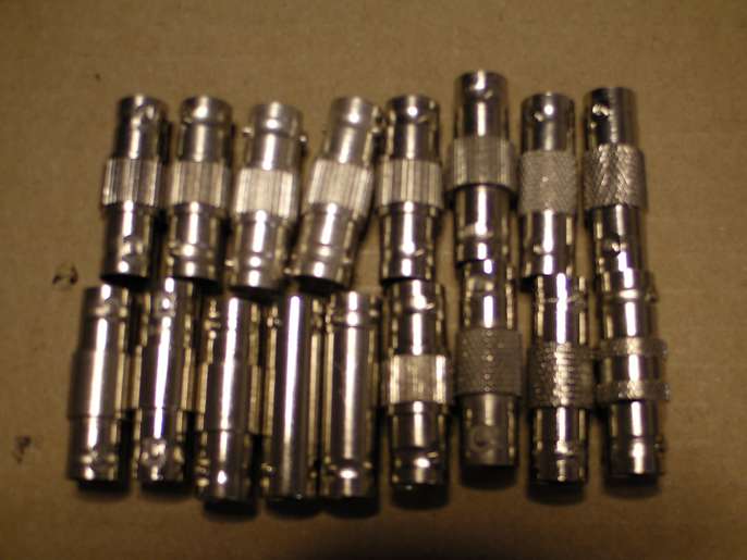 FreelyWheely BNC Barrels for connecting 2 video cables together.