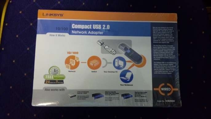 Not compatible with Windows 8 Cisco-Linksys USB200M EtherFast USB 2.0 10//100 Network Adapter