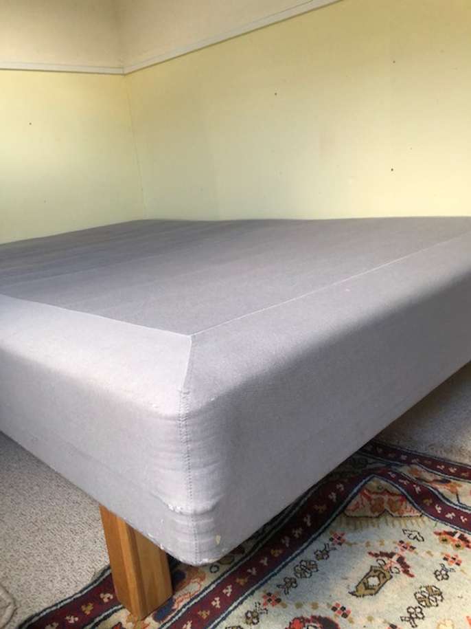FreelyWheely Double bed from Ikea with padded topper