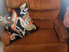 Freecycle Orange 70's chair