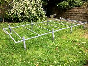Freecycle Sturdy metal roof rack gutter mounted for transit ldv and ...