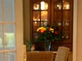 Freecycle 1970s kitchen dining dresser unit with inbuilt light