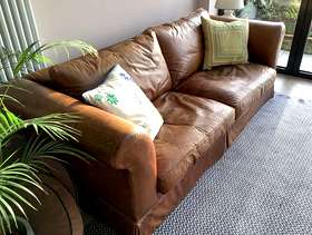 Freecycle Leather Two Seater Sofa