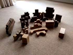 Freecycle Wooden building blocks