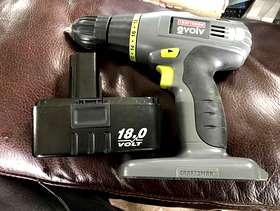 Freecycle Craftsman 18 volt Cordless Drill with Battery