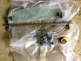 Freecycle Glass Bathroom shelf and towel rail