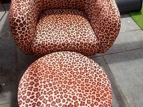 Freecycle Tub chair with foot stool