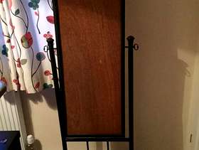 Freecycle Freestanding Long Black Mirror