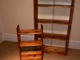 Freecycle Pine shelving units (Flexa brand)