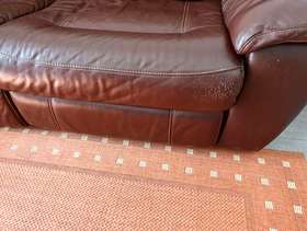 Freecycle Austin Range Genuine Leather Reclining Sofa Suite 3 + 2