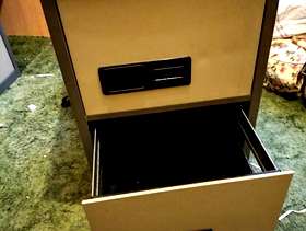 Freecycle 2 drawer metal filing cabinet