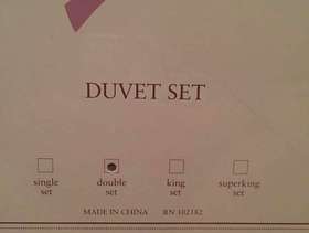 Freecycle Fleece Striped Double Duvet Set