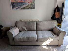 Freecycle 3 seater sofa and matching chair
