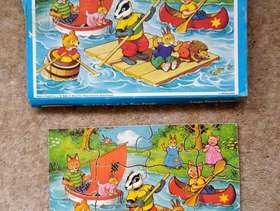 Freecycle Badger on Raft Victory Handcut Wooden Jigsaw