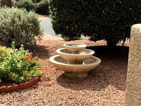 Freecycle Three tier concrete fountain