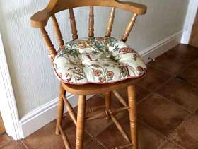 Freecycle Pine bar stool