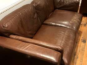 Freecycle 3-seater chocolate brown 3-seater sofa