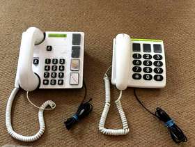 Freecycle Two big button landline phones - Doro memory plus and ...
