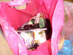 Freecycle Bag of assorted cosmetics