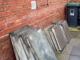 Freecycle Used garden slabs
