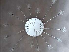 Freecycle Spiral ceiling light fitting G4 with some damage