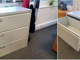 Freecycle 3 Drawer Wide Filing cabinet