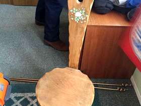 Freecycle Wooden decorative chair