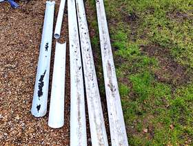 Freecycle White guttering pieces