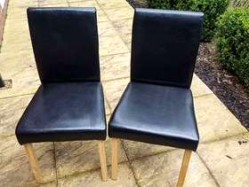 Freecycle 2x Black Dining Chairs