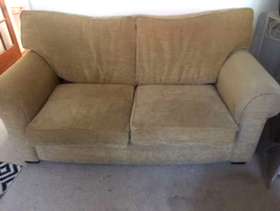 Freecycle Honey/mustard fabric sofa