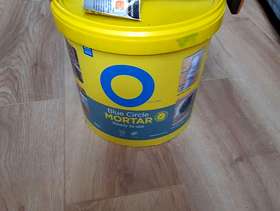 Freecycle Tub blue circle mortar & Chisel