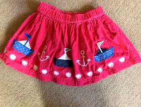 Freecycle JoJo Maman Bebe Nautical Skirt Age 18-24 months