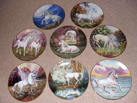 Freecycle World of the Unicorn - Collector Plates